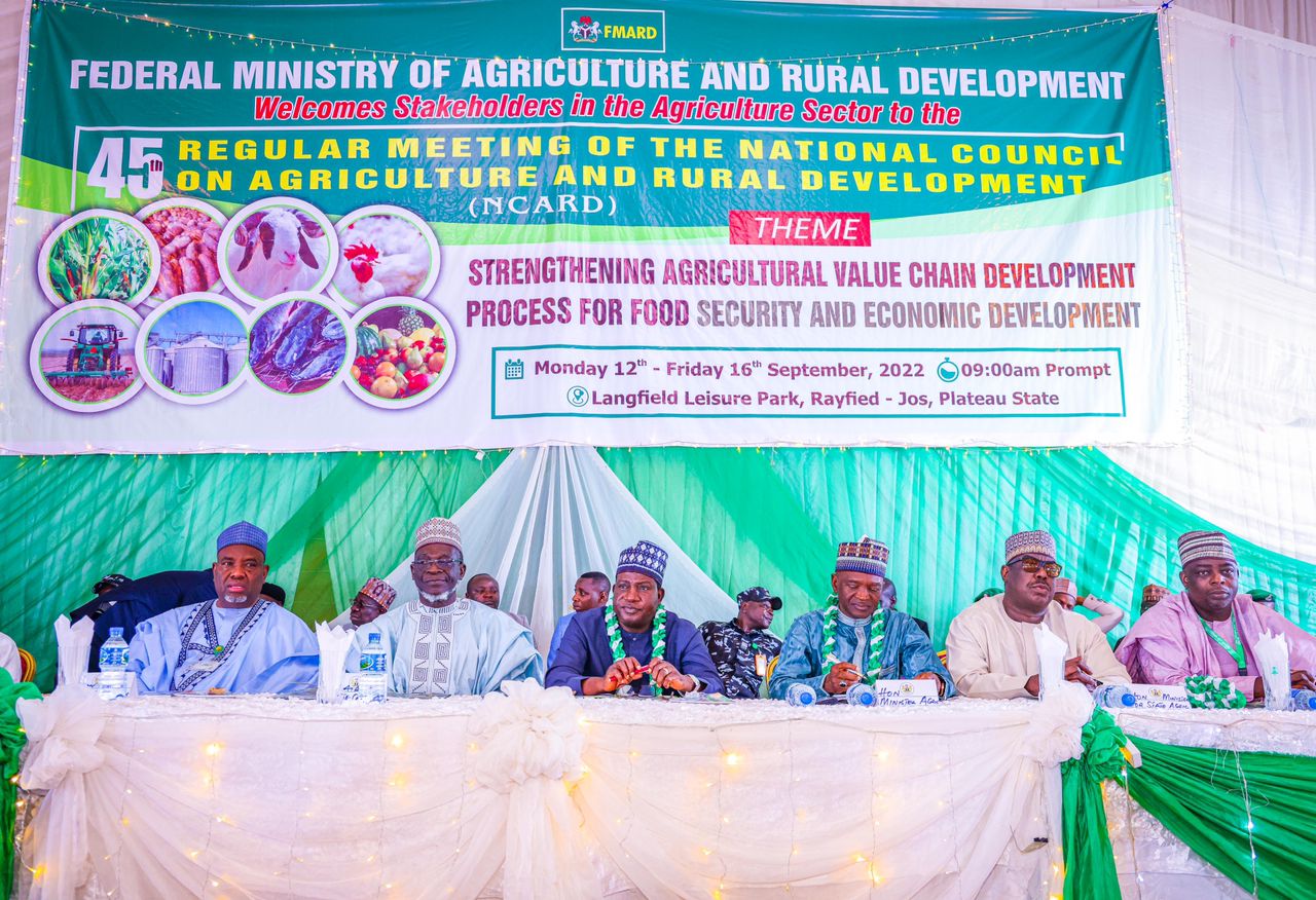 Gov Lalong Woos Investors As 45th Regular Meeting Of National Council On Agriculture And Rural Development Opens In Jos