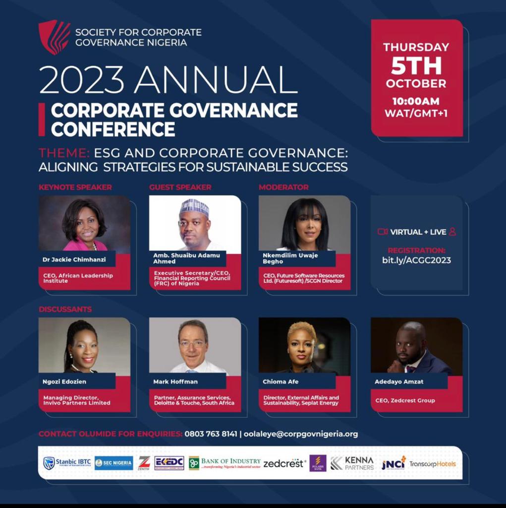 CORPORATE GOVERNANCE CONFERENCE 2023: SCGN Announces Readiness to Host Annual Corporate Governance Conference