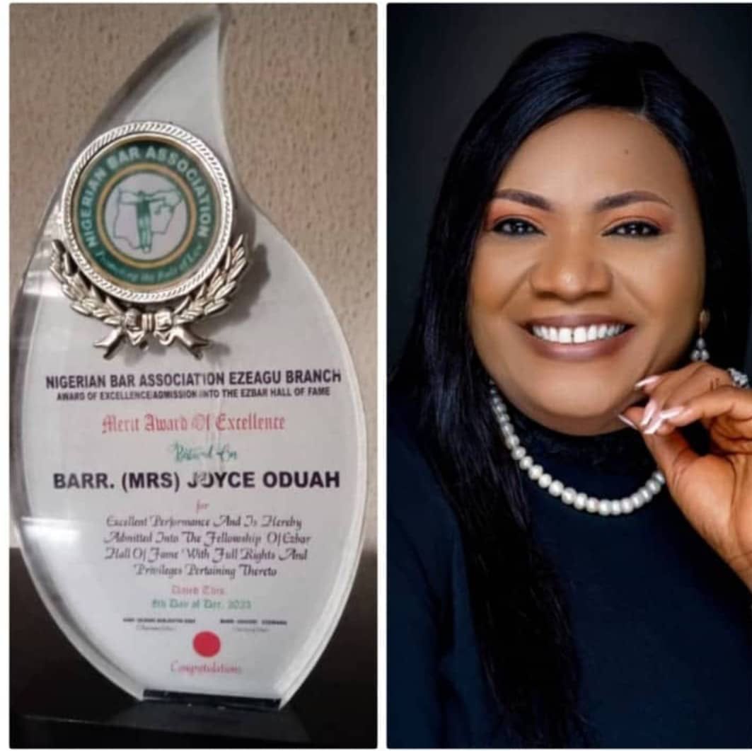 Joyce Oduah Honoured with Excellent Leadership Award; Ezbar Hall of Fame Induction